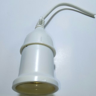 Đuôi Đèn Kín Nước Màu Trắng E27 (Dây Dài 20cm) - Hàng Tốt