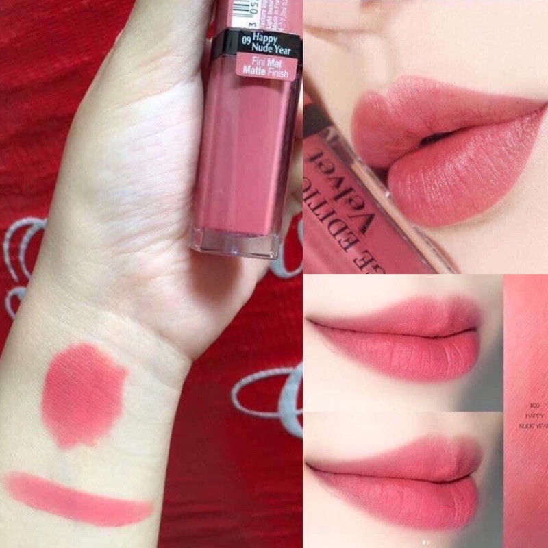 Son kem 09 Hồng san hô bourjois velvet