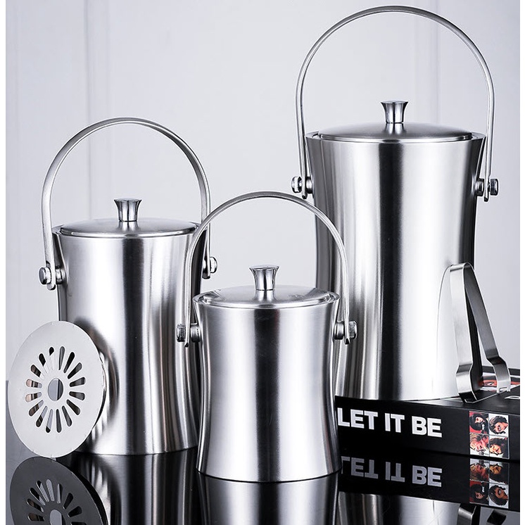 Xô đá inox 2 lớp cách nhiệt Minhu MH022