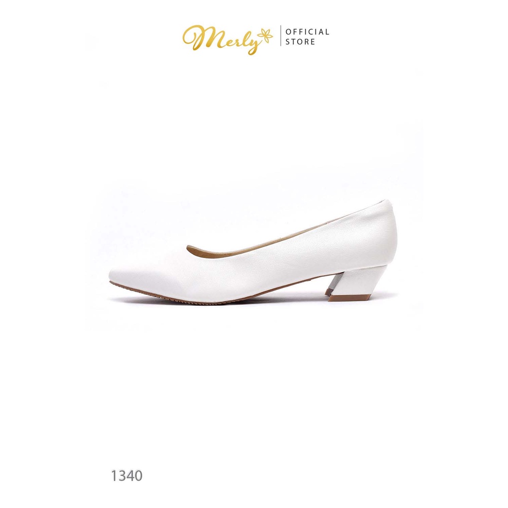 [Form Lớn Giảm 1 Size] Giày Gót Thấp 2cm Merly 1340, Giày Công Sở Nữ Bigsize
