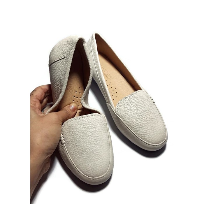 [FREESHIP] Giày Augustino Moca Nữ Đế Bệt Da Bò Thật | BigBuy360 - bigbuy360.vn