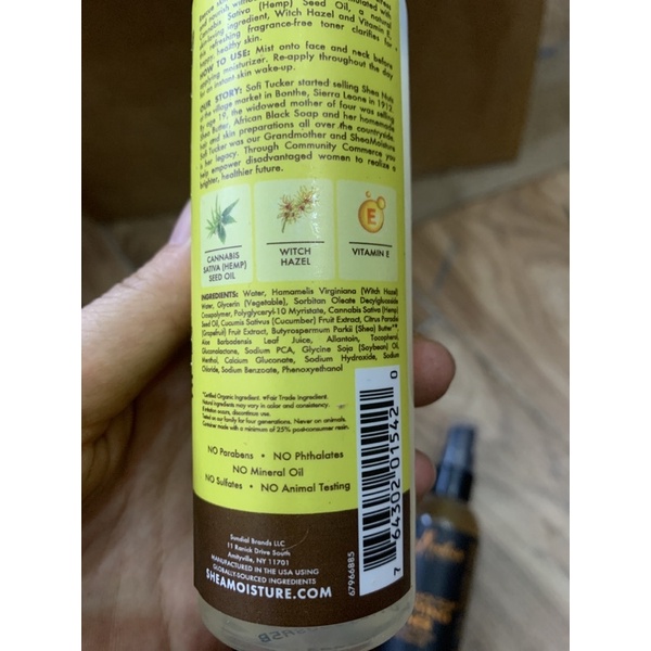 Toner Nước hoa hồng Shea moisture