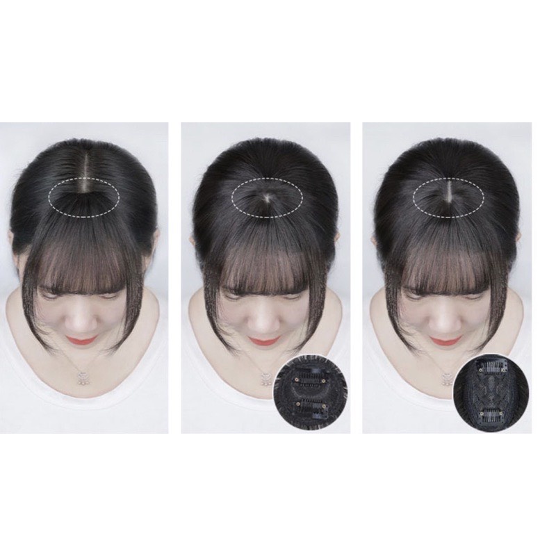 Tóc giả mái che hói sợi tơ cao  làm dầy tóc