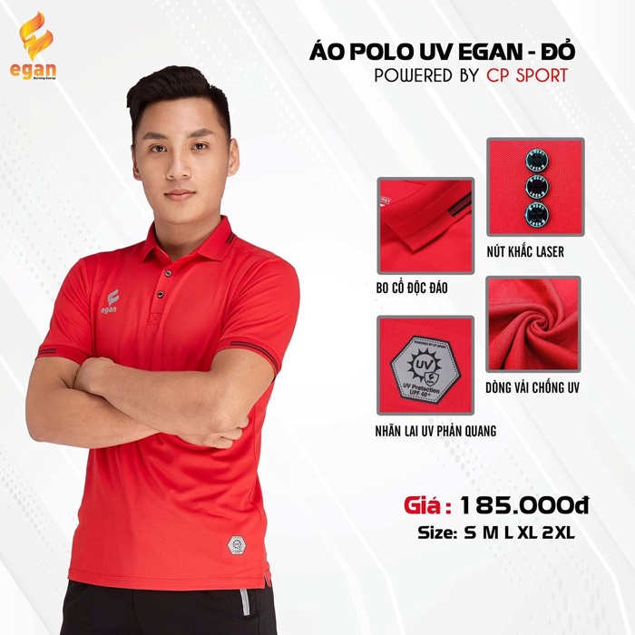 Áo thể thao, thời trang, Polo Nam Egan 2 UV - Dungcusport