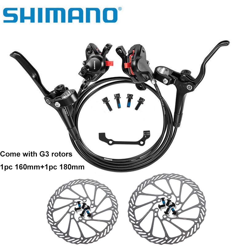 Bộ Phanh Thủy Lực Trước Và Sau MT200 Kèm Rotors160/180mm Cho Xe Đạp