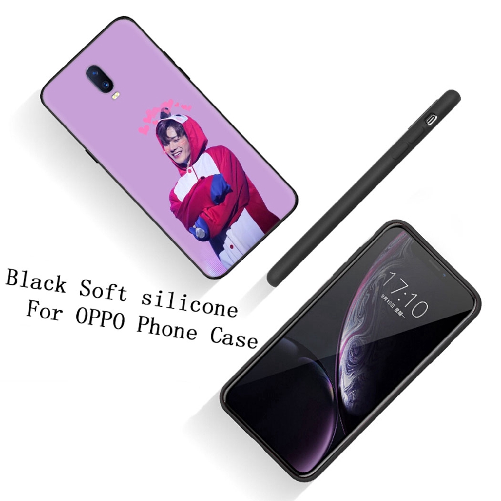 Ốp điện thoại silicon dẻo viền đen hình Jackson Wang cho OPPO F11 R17 PRO F1PLUS A9 R9 R9S R15 A1K A5 A9 2020