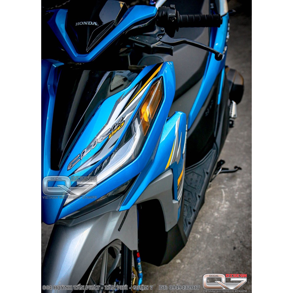 Tem rời vario - xanh đen - decalq7