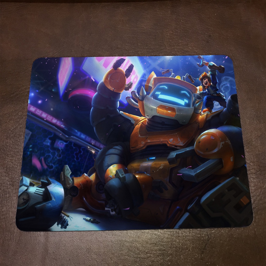 Lót chuột máy tính League of Legends NUNU - Mẫu 2 Mousepad cao su êm ái, nhận in theo yêu cầu