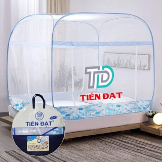[ GIÁ TỐT NHẤT ] Màn chụp tự bung đỉnh vuông TIẾN ĐẠT có chân viền vải lụa cao cấp
