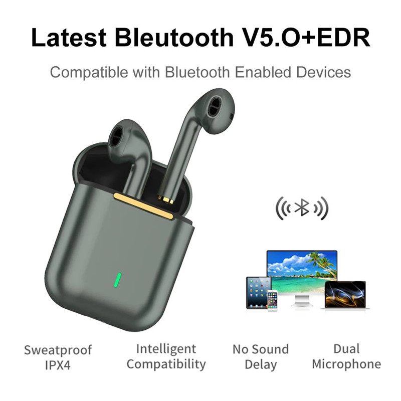 Tai nghe thể thao KAXOE không dây Bluetooth cách âm điều khiển cảm ứng có định vị &amp; micro HD TWS