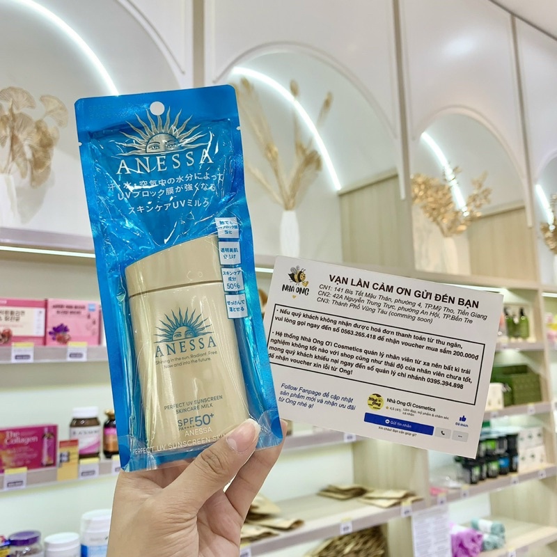 Sữa chống nắng bảo vệ hoàn hảo Anessa Perfect UV Sunscreen Skincare Milk 60ml