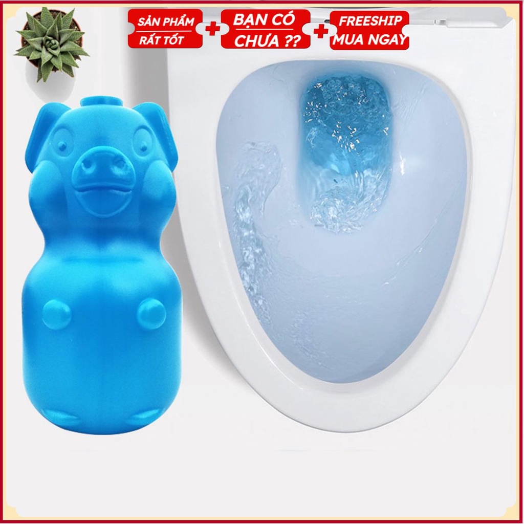 #Lọ Thả Bồn Cầu Con HEO Khử Mùi - Diệt Khuẩn - Hiệu Quả Bằng 40 Viên Tẩy Bồn