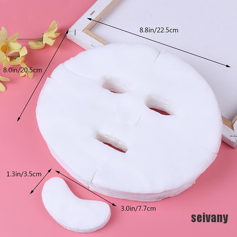 (Hàng Mới Về) Set 100 Mặt Nạ Giấy Cotton Không Dệt Dùng Một Lần Diy | BigBuy360 - bigbuy360.vn