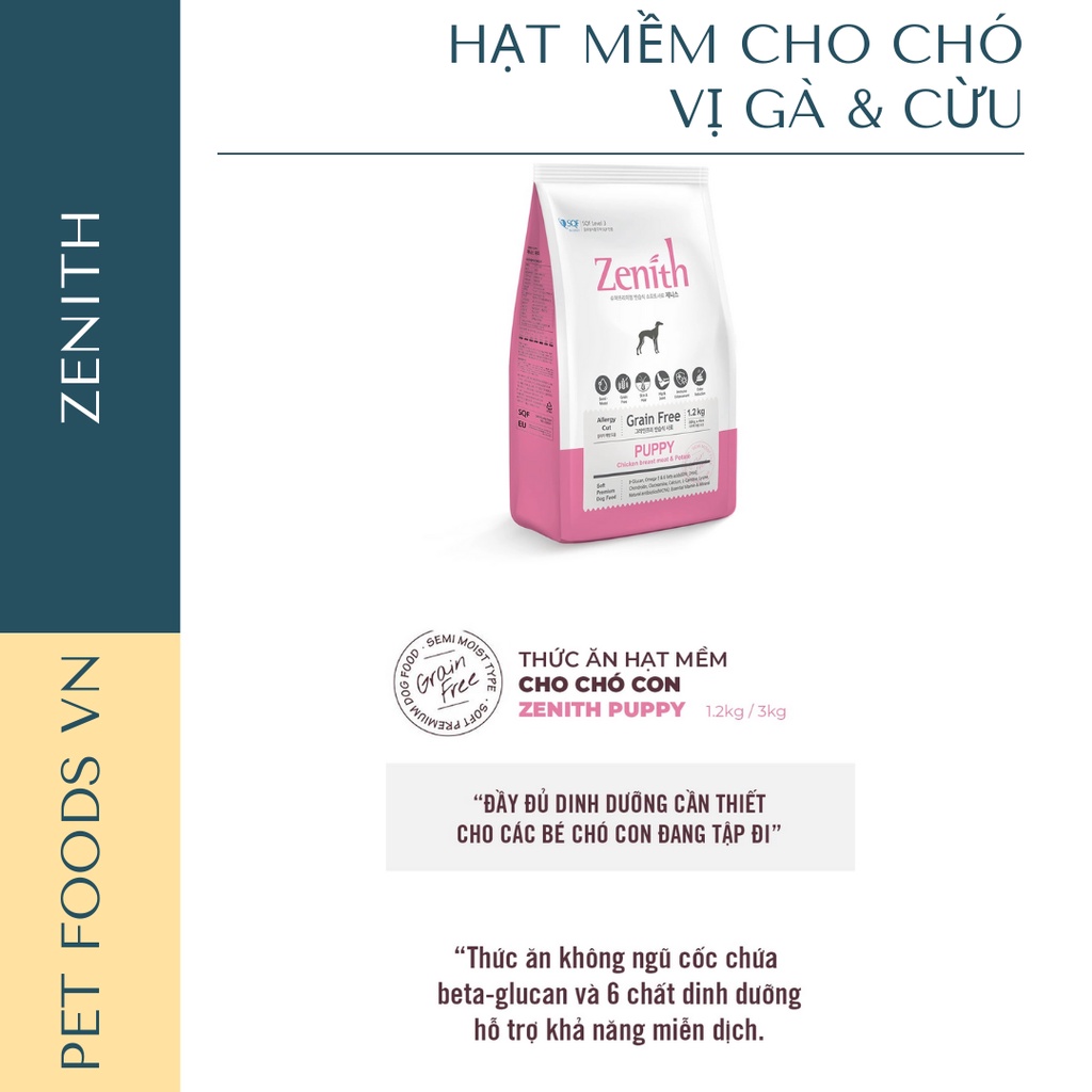 Hạt mềm cho chó ZENITH 1kg