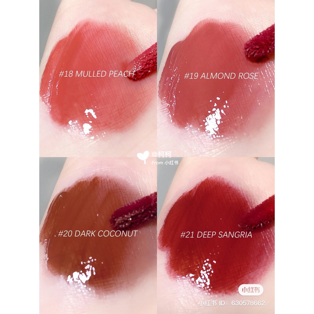 [Mẫu Mới] Son Kem Bóng Romand Màu Đỏ Nâu Tây Juicy Velvet Tint 20 Dark Coconut