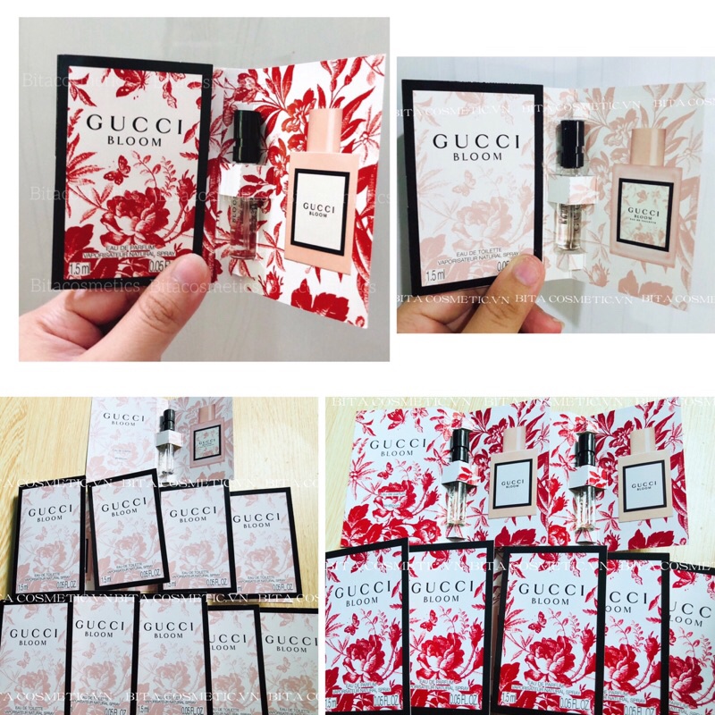 Vial nước hoa Gucci Bloom EDP,EDT