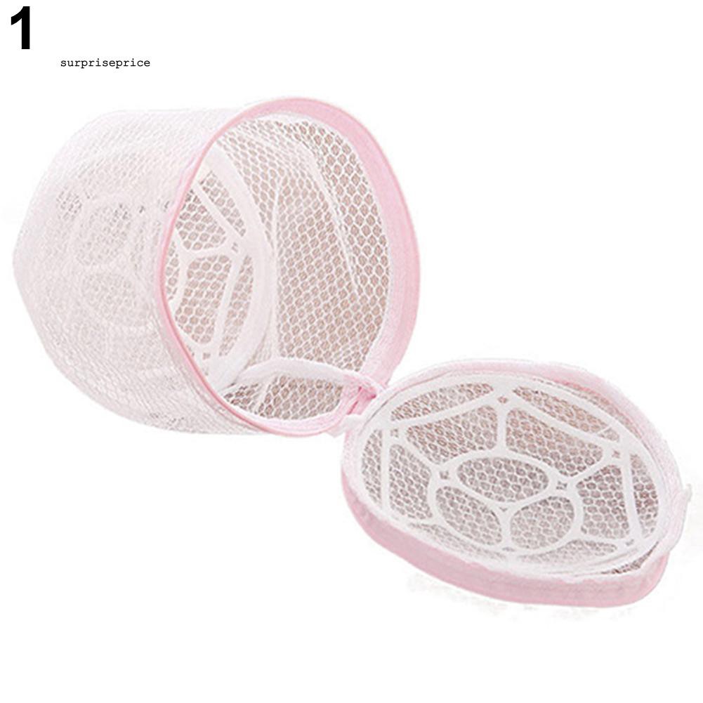 Túi lưới giặt đồ lót thiết kế in hoa có khóa kéo kích thước 15cm x 15cm/15cm x 13cm