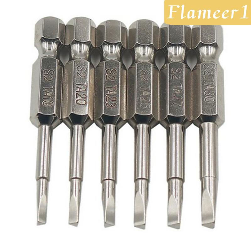 Bộ 6 Đầu Tua Vít Tam Giác 1 / 4 &quot;50mm Chuyên Dụng Cho Sửa Chữa Đồ Chơi