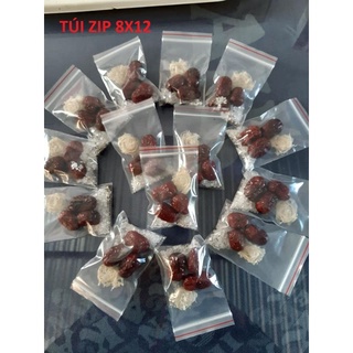 [100 GRAM] TÚI ZIP TRONG VIỀN ĐỎ