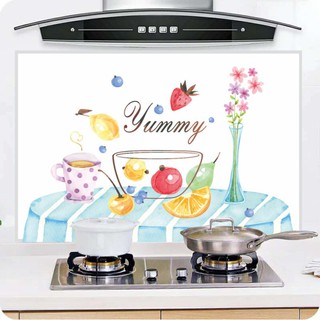 Miếng giấy dán tường nhà bếp, decal dán bếp họa tiết 3d cách nhiệt chống dầu mỡ, chịu nhiệt