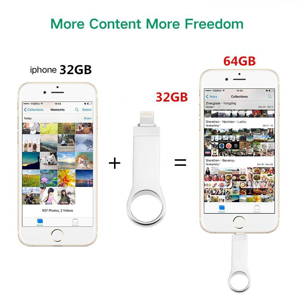 USB Flash Drive bằng kim loại chống thấm nước cho iPhone iPad iPod | BigBuy360 - bigbuy360.vn