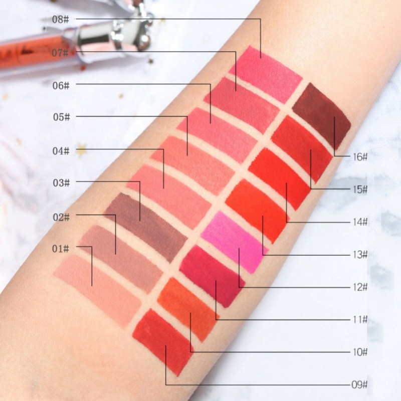 Son kem nhung lì 16 màu kháng nước nhãn hiệu Menglang