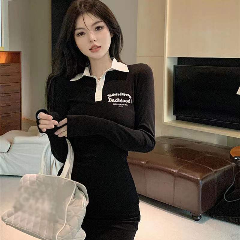 Đầm Perty cổ polo ôm dáng quyến rũ phong cách Hàn Quốc thời trang dành cho nữ