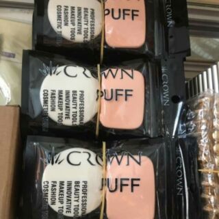 Bông phấn trang điểm CROWN PUFF 2 miếng