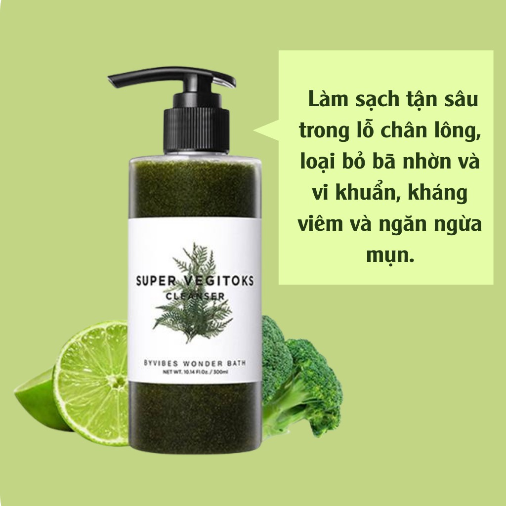 Sữa rửa mặt rau củ quả thải độc làm sạch  Super vegitoks cleanser Wonder bath | BigBuy360 - bigbuy360.vn