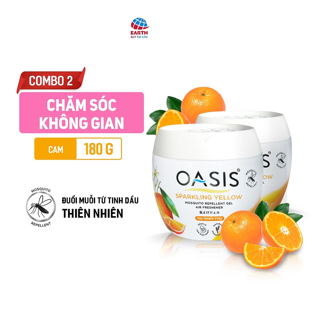 Combo 2 hộp Sáp thơm đuổi muỗi OASIS