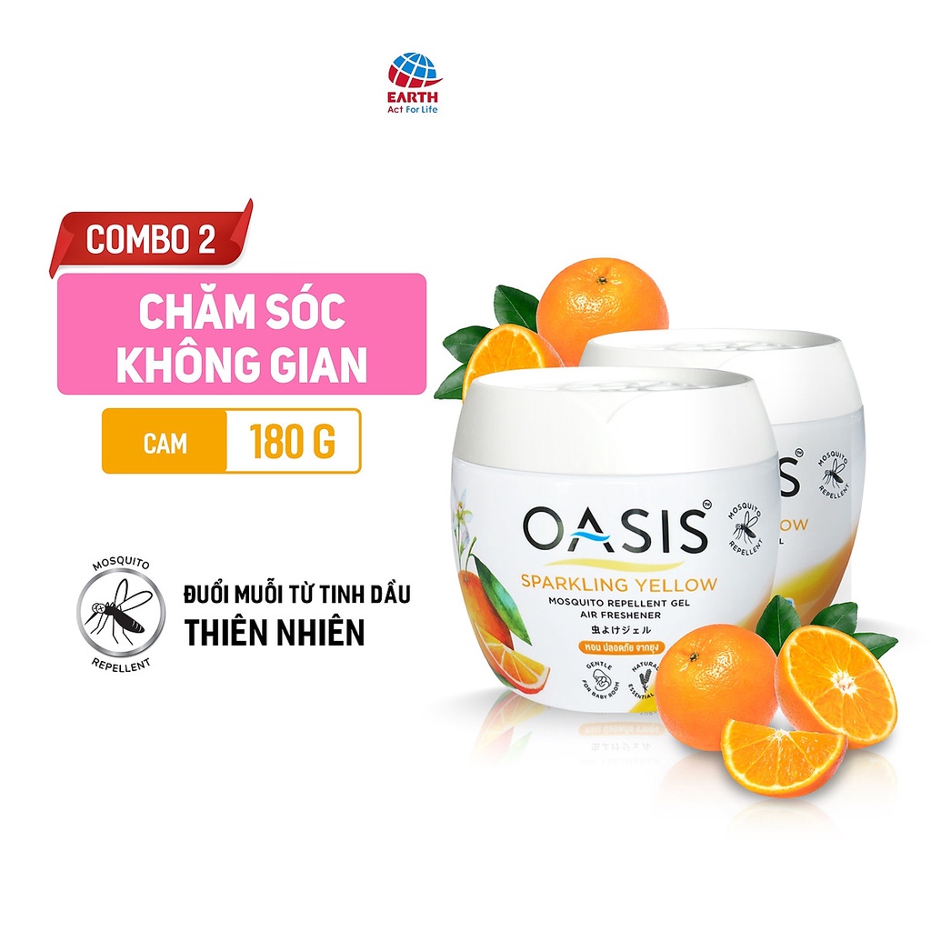 Combo 2 hộp Sáp thơm đuổi muỗi OASIS (Nhiều lựa chọn hương)