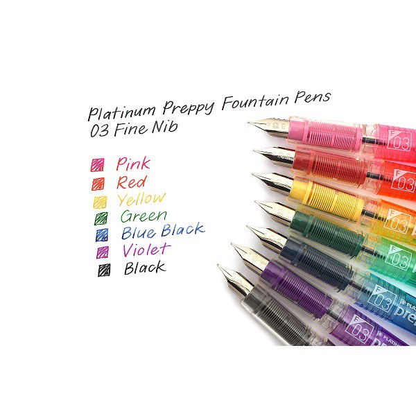 Bút máy học sinh Platinum Preppy 0.3 Nhật bản mẫu mới