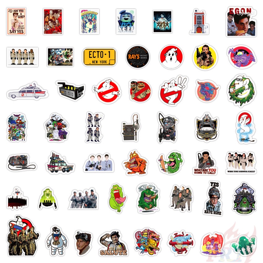 ❉ Miếng Dán Ghostbusters Series 01 ❉ Bộ 50 Miếng Dán Chống Thấm Nước Thời Trang
