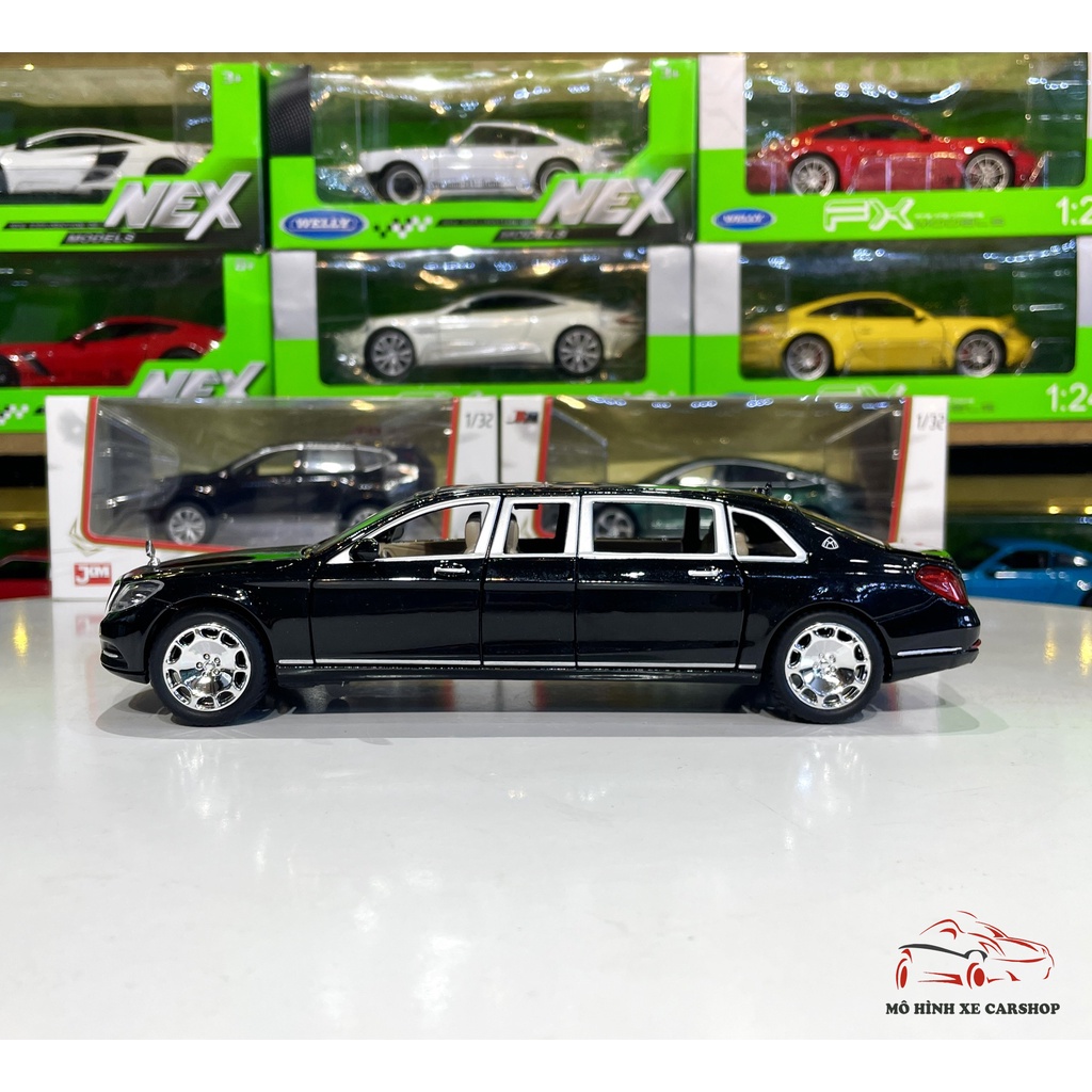 Mô hình xe ô tô Mercedes Maybach S600 tỉ lệ 1:24 hãng XLG màu đen