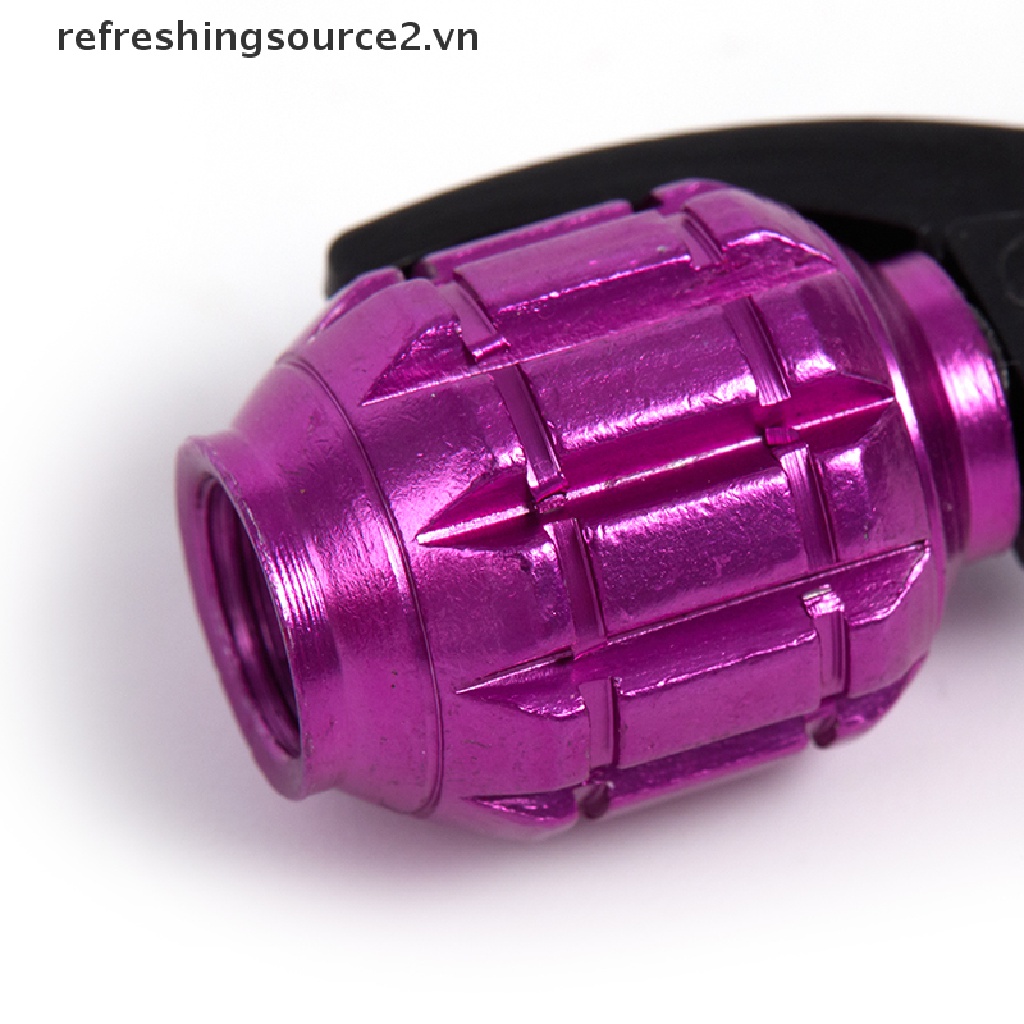 Bộ 2 Nắp Van Bánh Xe Bằng Nhôm Chuyên Dụng Cho Xe Mô Tô / Xe Hơi / Xe