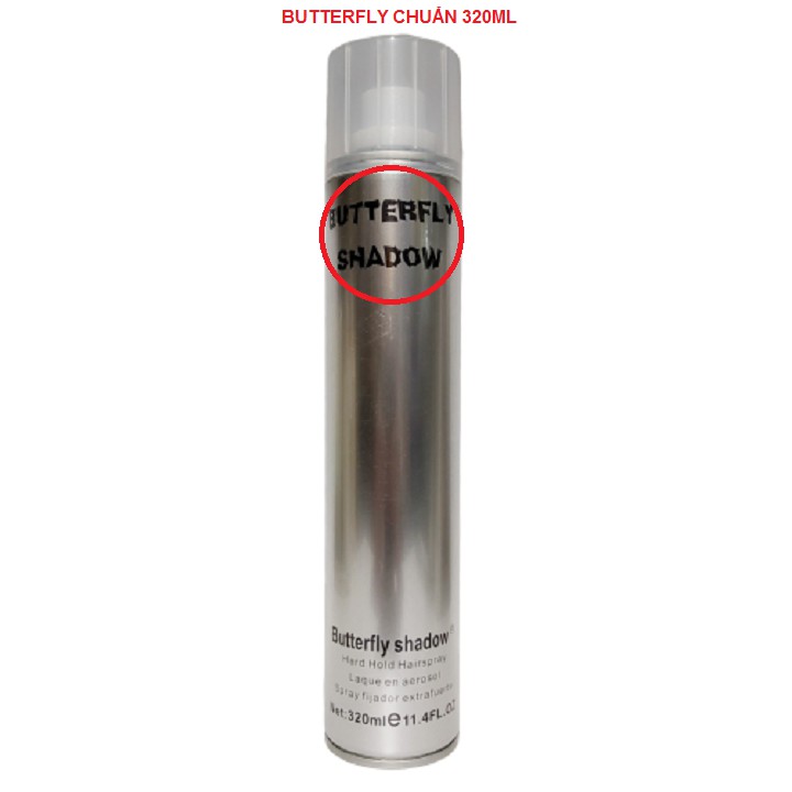 [Tặng Lược ]Gôm Xịt Tóc Butterfly Shadow 320ml