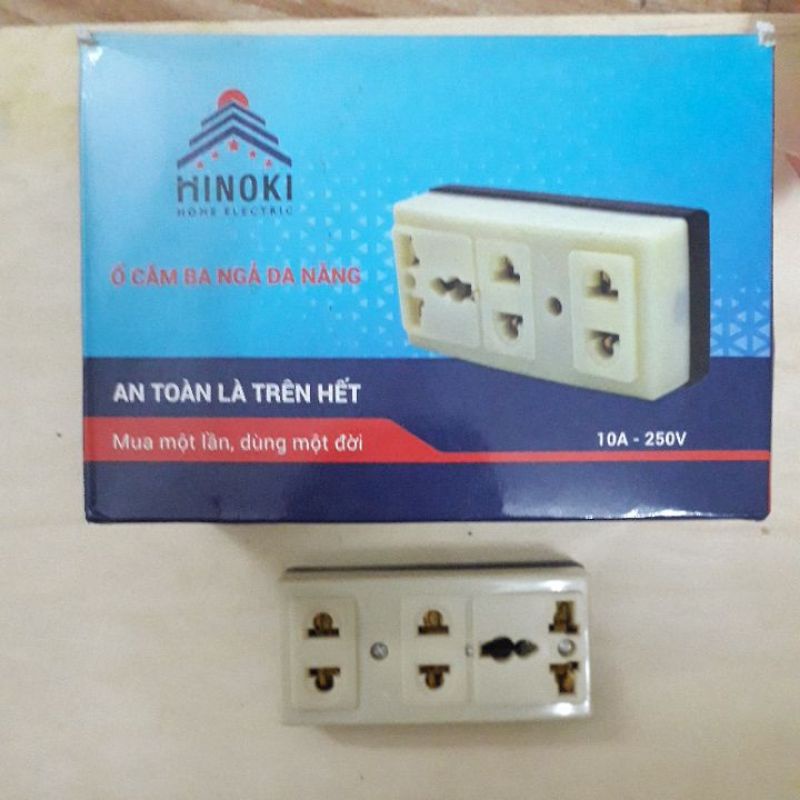 Ổ CẮM 3 NGẢ ĐA NĂNG 2500W HINOKI CHÍNH HÃNG