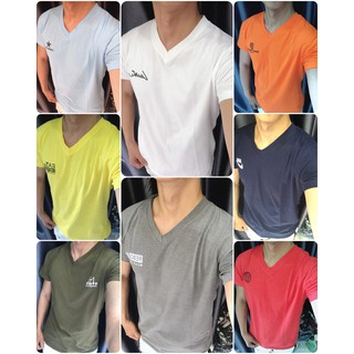 Áo thun cổ tim nam body