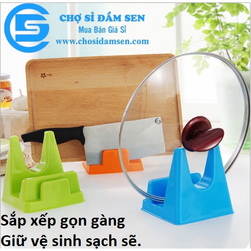 Khay gác nắp Vung Nồi, Dao Thớt, Muỗng đũa tiện dụng khi nấu ăn. Kệ gác Dao thớt nắp nồi tiện dụng G143-GacNapNo