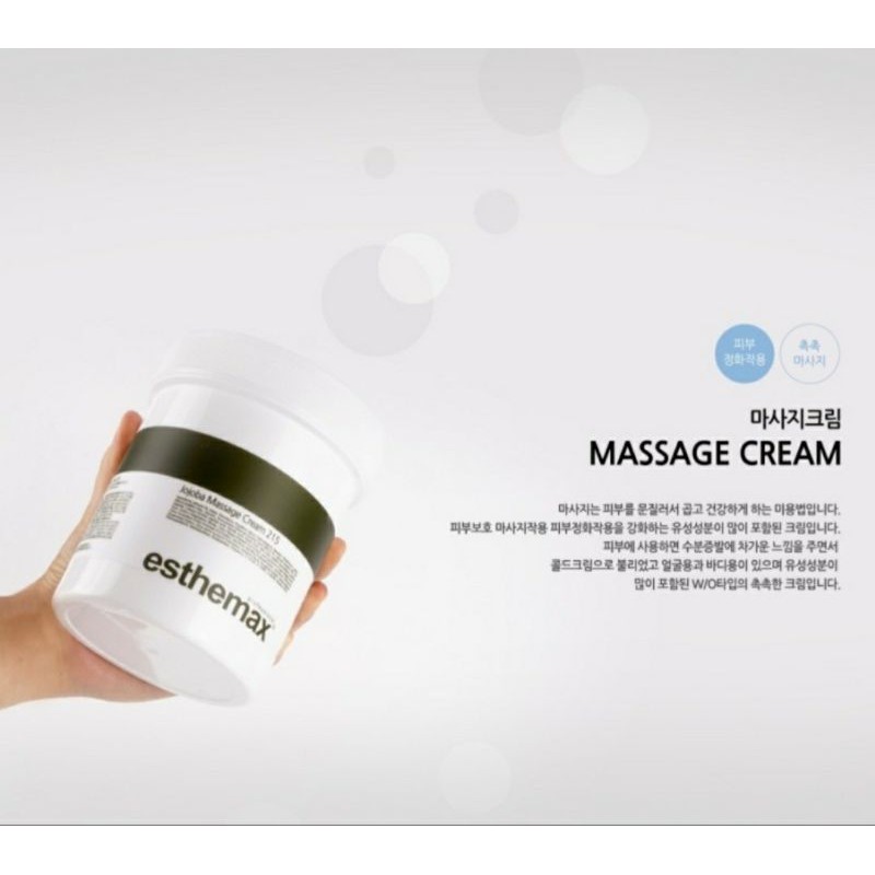 Kem Massage Mặt Và Toàn Thân ESTHEMAX 7 Loại mẫu mới date 2023