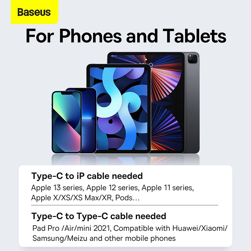 Củ Sạc Nhanh Baseus 30W Cổng USB C GaN3 3.0 Type C PD Cho iPhone 12 Pro 13 XS X 8 Xiaomi iPad