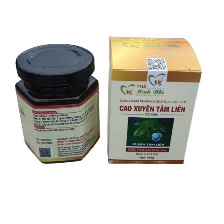 Cao Xuyên Tâm Liên Nguyên Chất 100g Hỗ trợ tăng đề kháng hệ hô hấp giảm tình trạng nóng trong và rôm sảy LỜ