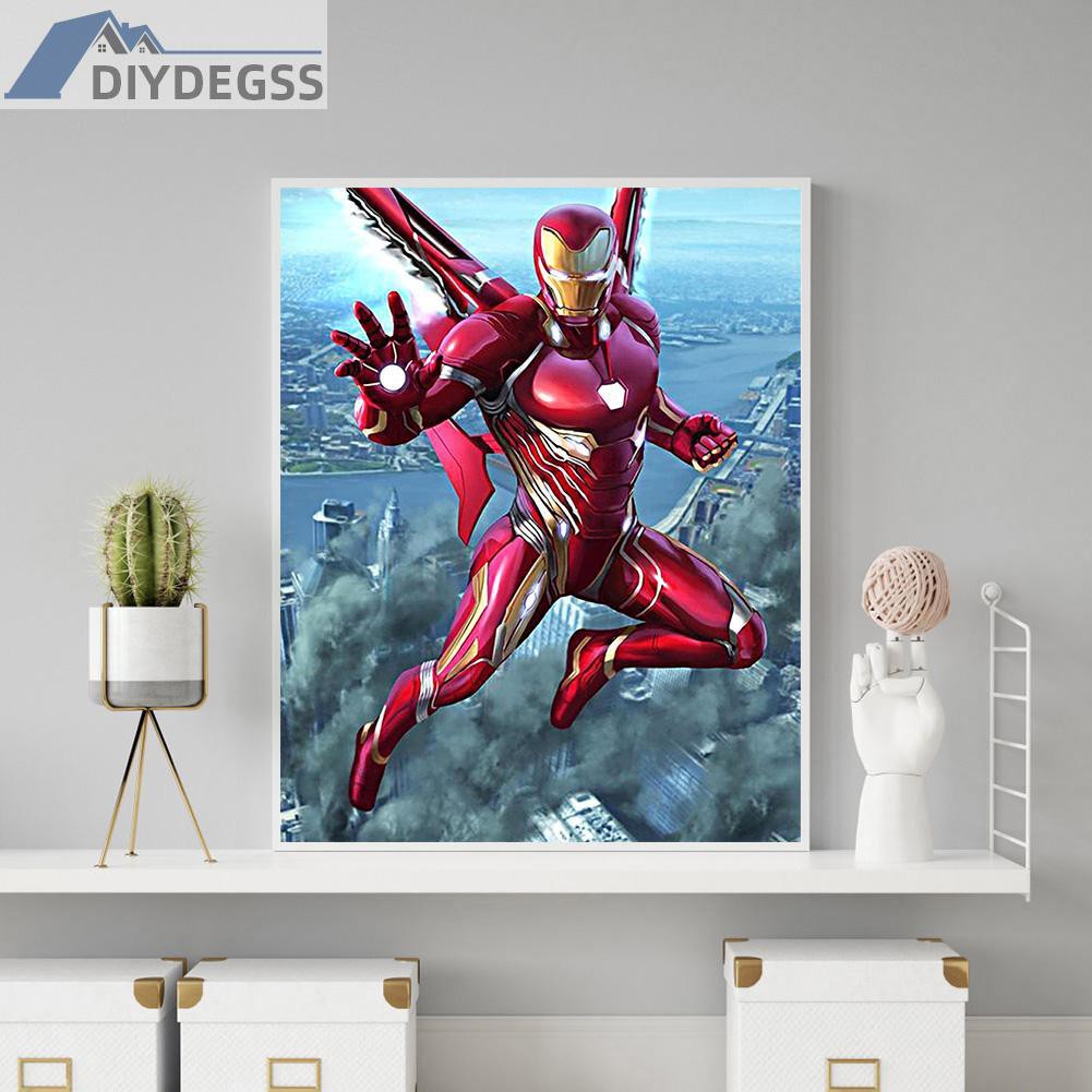 Bộ Tranh Đính Đá 5d Tự Làm Hình Iron Man 12.2