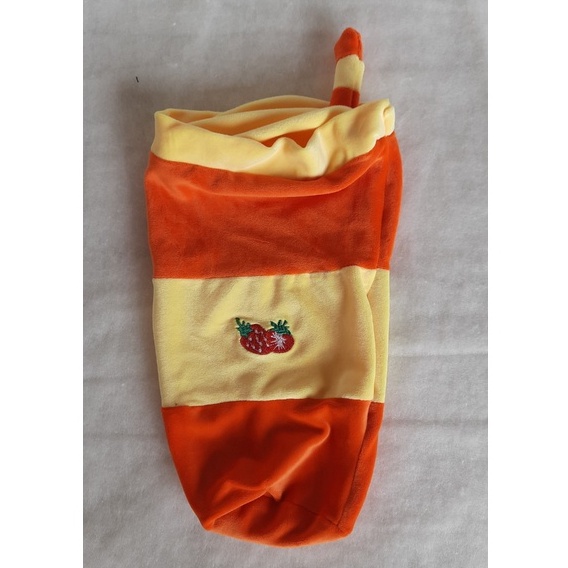 Vỏ Gối Ôm Gấu Bông Bình Trà Sữa Siêu Kute Chất Liệu Nhung Cao Cấp 50 cm Màu Cam Vàng