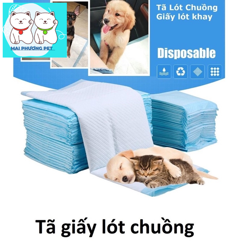 HN { lẻ 1 miếng} Bỉm chó mèo dạng quần dán &amp;Tã giấy lót chuồng chất liệu giấy siêu thấm cho thú cưng