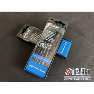 Bộ 6 mũi khoan sắt HSS METABO của Đức