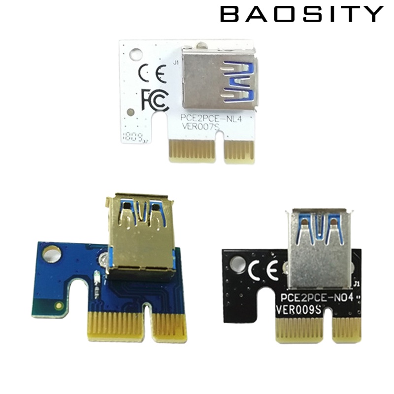 [BAOSITY]USB Graphics Card Riser Card PCI-E 1X To 16X Mining Adapter Accessory