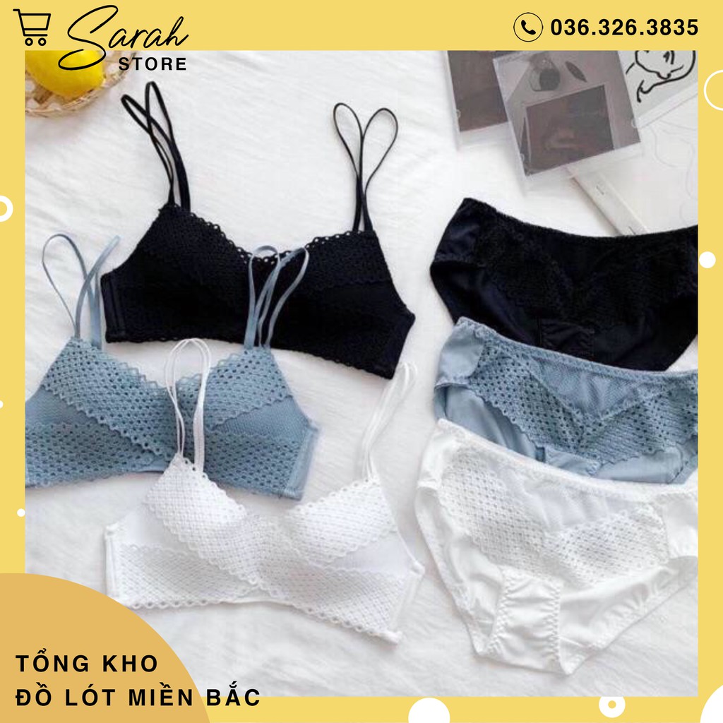 Bộ Đồ Lót Sweet Girl Nâng Ngực Đệm Mỏng Không Gọng 994 | BigBuy360 - bigbuy360.vn