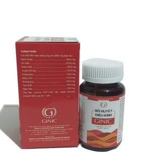 Bổ huyết điều kinh Ginic - Điều hoà kinh nguyệt, lưu thông khí huyết