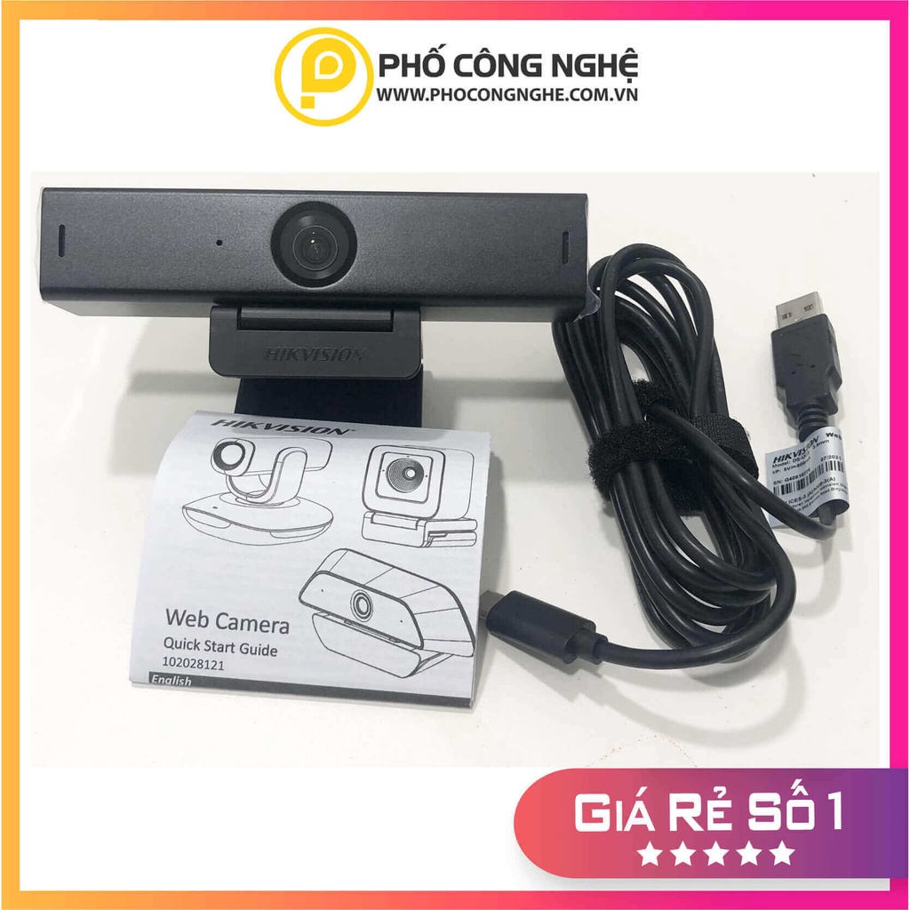 Webcam Hikvision DS-UC2 full HD1080P, tích hợp 2 Micro ghi âm
